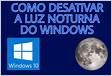 A luz noturna do Windows 10 não funciona